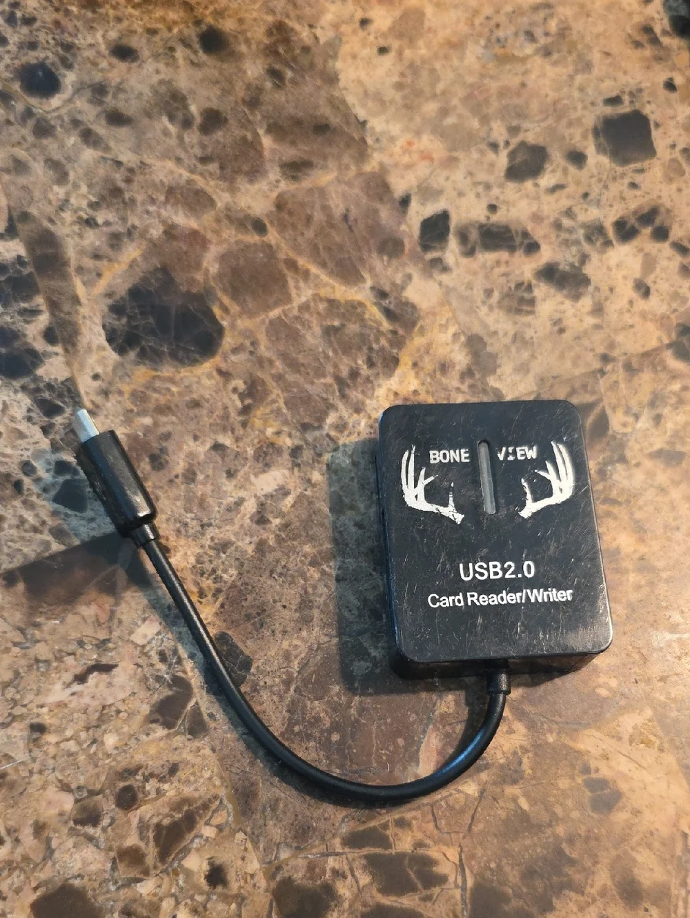 Bone View USB2.0 Card Reader/Writer - Black